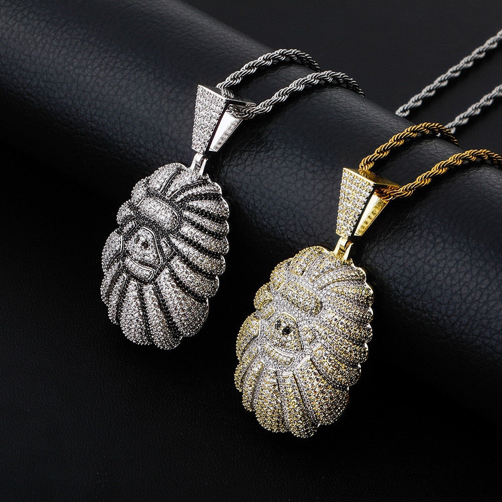 14k Gold .925 Silver Totally Iced Jungle Orangutans Hip Hop Pendant Chain Necklaces