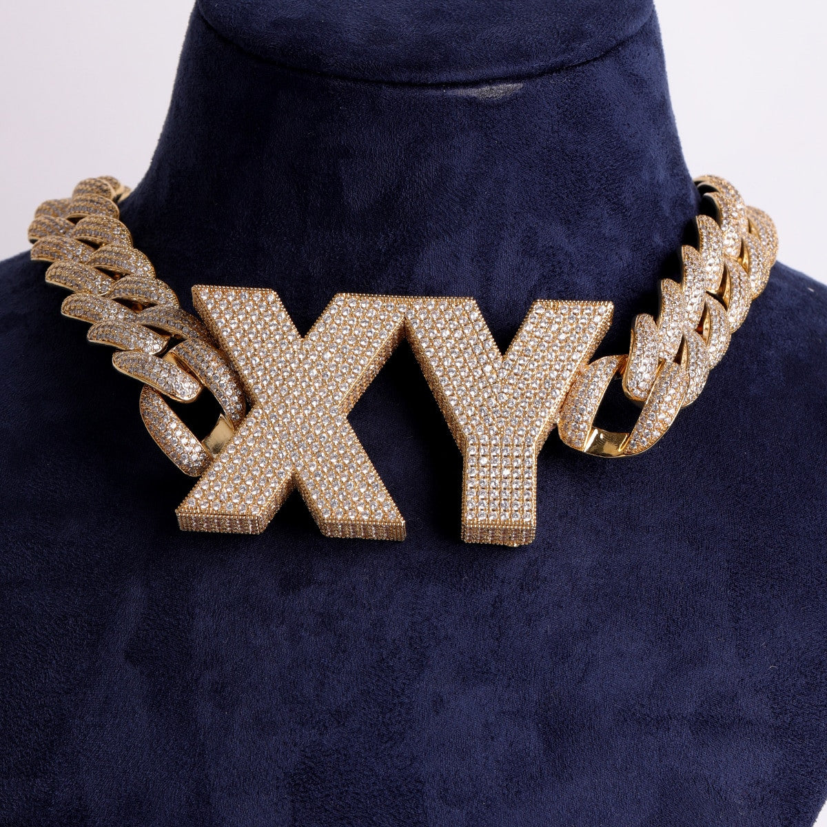 Brick City | VVS Diamond Custom Letters Cuban Link Hip Hop Nameplate Pendant