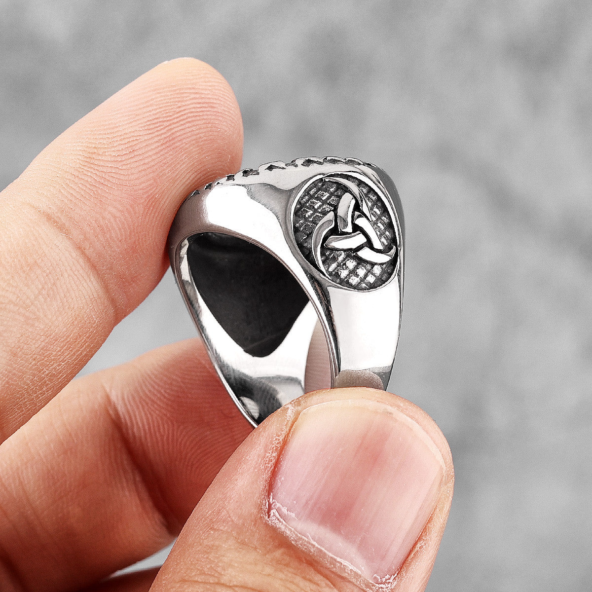 Vintage Viking | 316L No Fade Stainless Steel Celtic Knot Mens Streetwear Rings