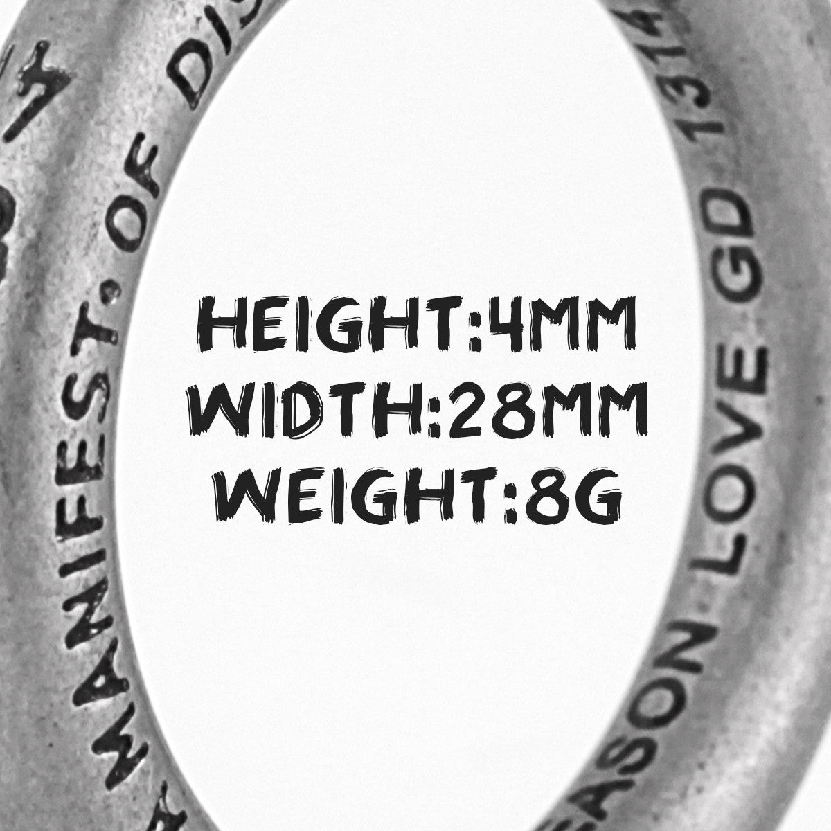 1314 | 316L Solid Stainless Steel Vintage Couples Love Manifest Distinction Ring