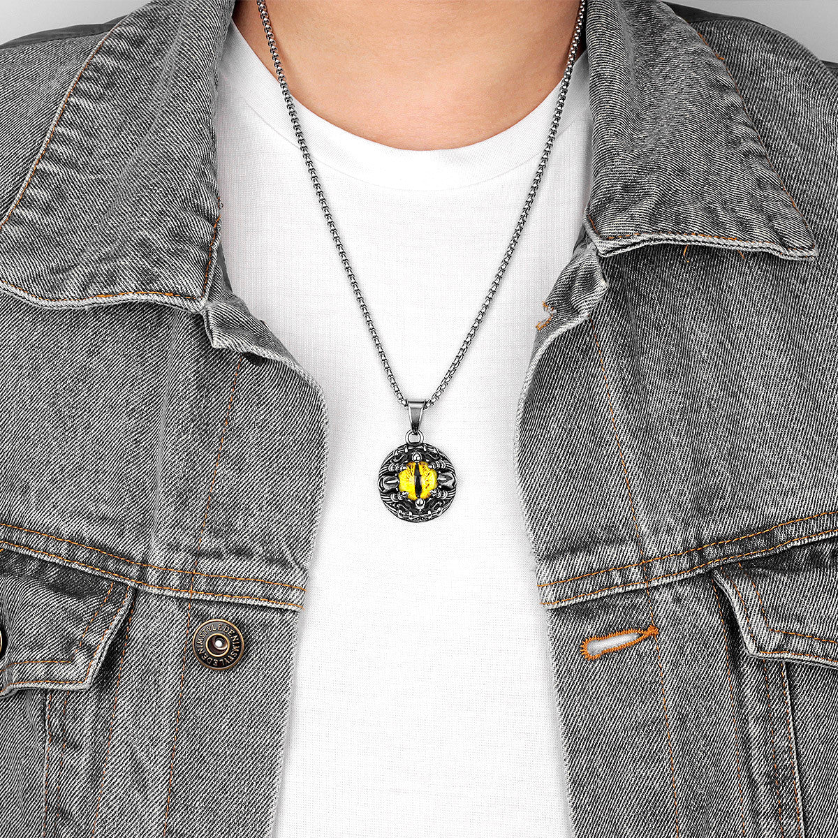 Cthulhu Eye | Men's Dark Mysterious No Fade Stainless Steel Bold Fashion Pendant