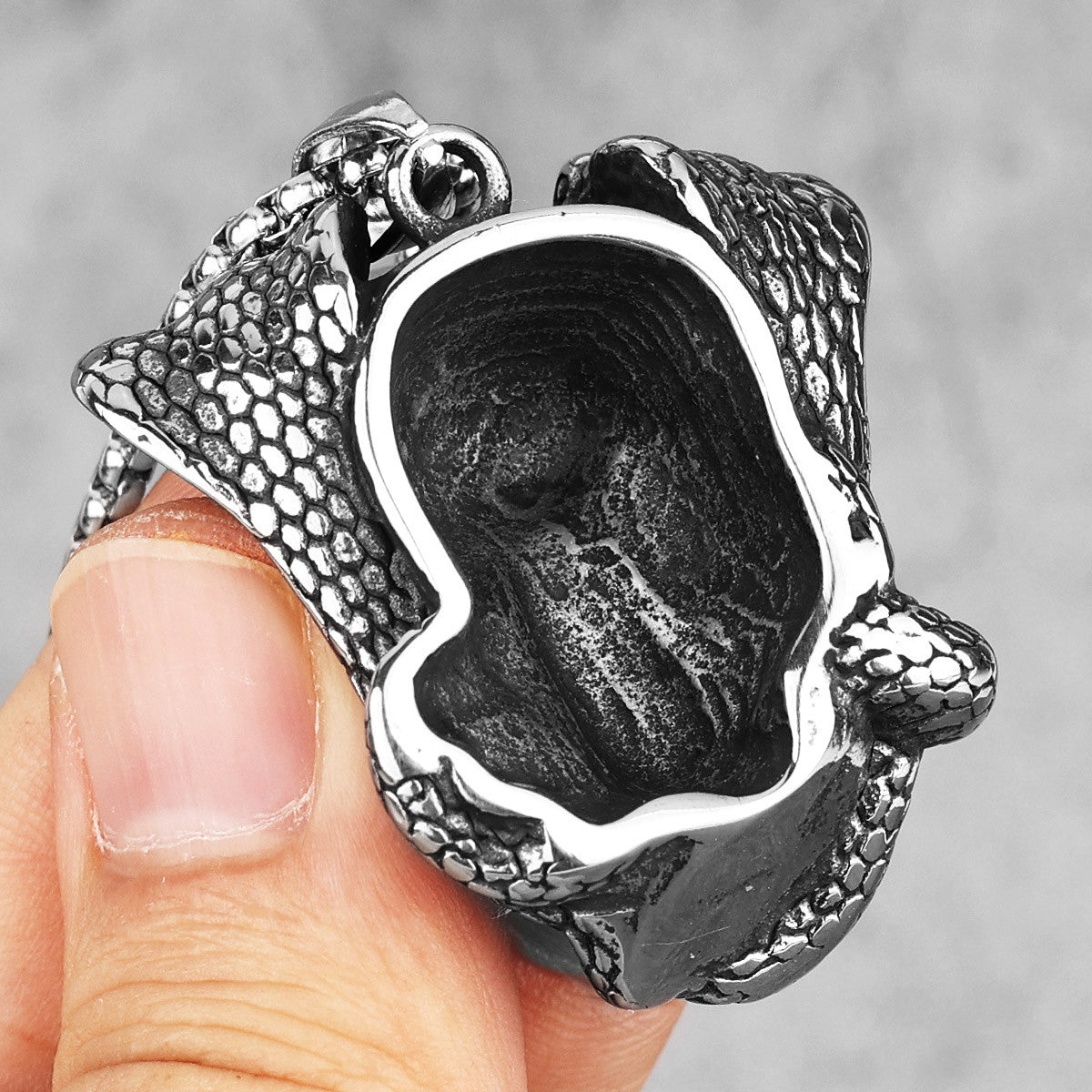 Viper Cobra | No Fade Stainless Steel Men Snake Skull Hip Hop Pendant