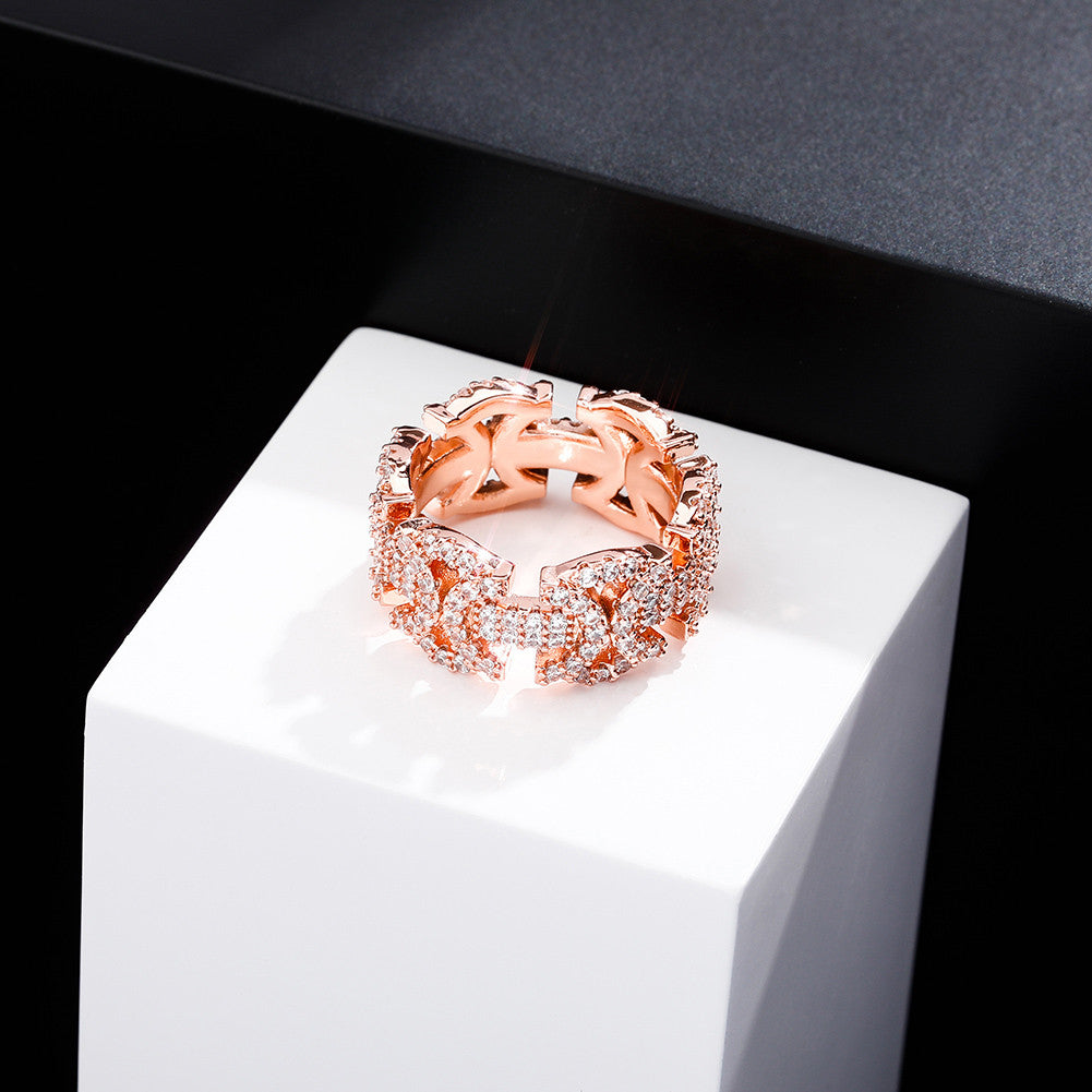 Iron Sharpens Iron | Double Axe Head VVS Diamond CZ Iced Blinged Out Rings