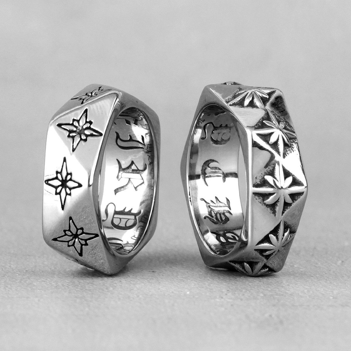3D Polaris Star | 316L Stainless Steel Polygon Star System No Fade Unique Personality Ring