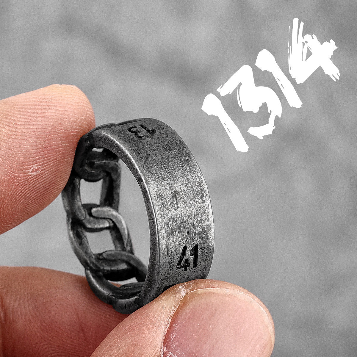 Cuban Link 1314 Forever Love 316L No Fade Stainless Steel Street Wear Rings