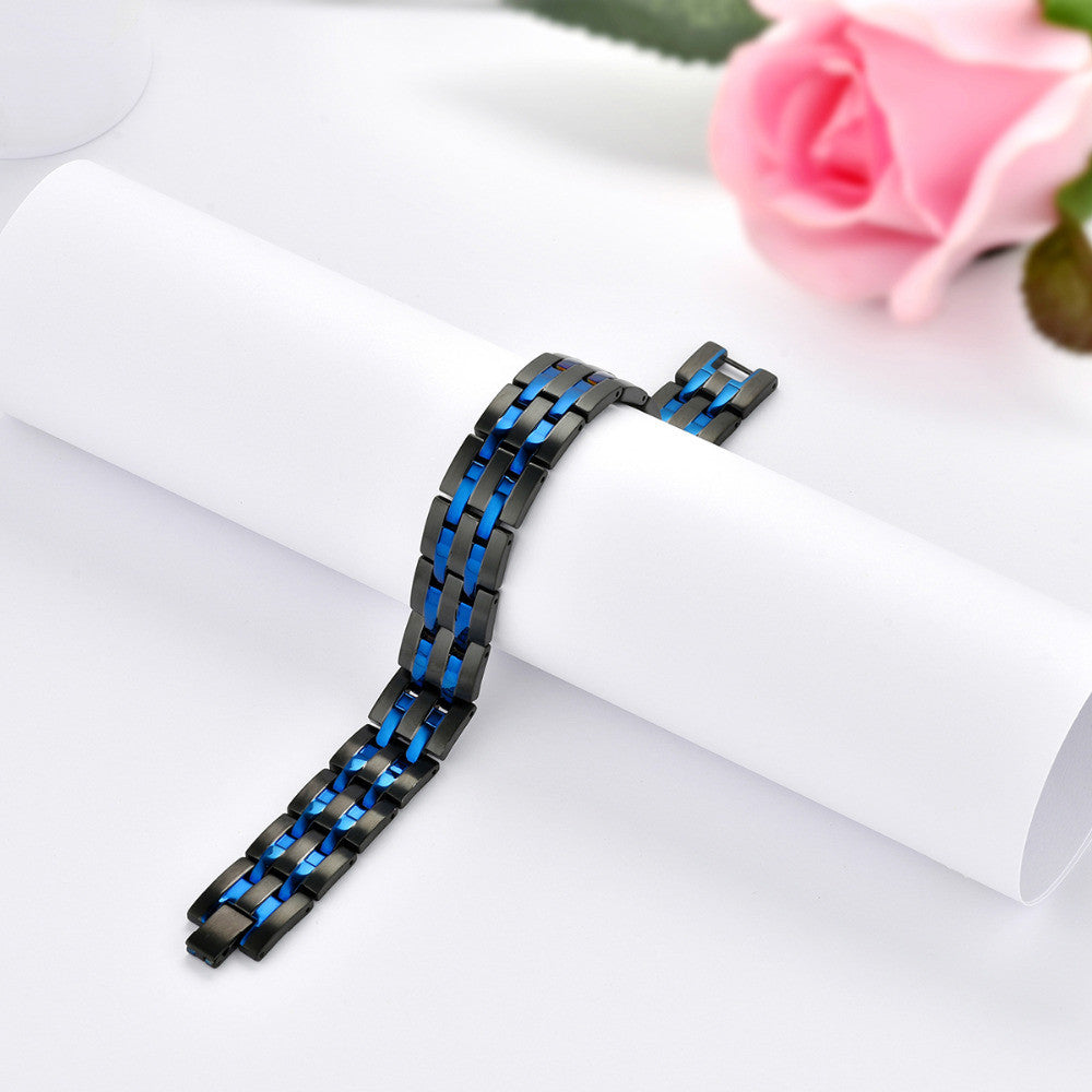 Mens Germanium No Fade Stainless Steel Magnetic High Fashion Bracelets