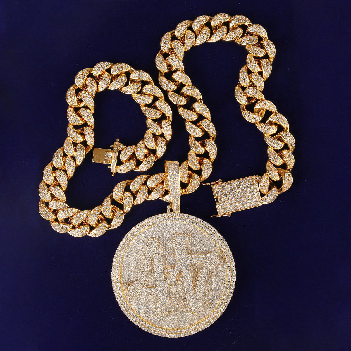 The Ice Halo | VVS Diamond CZ 4 Prong Set Iced Spinning Custom Hip Hop Pendant