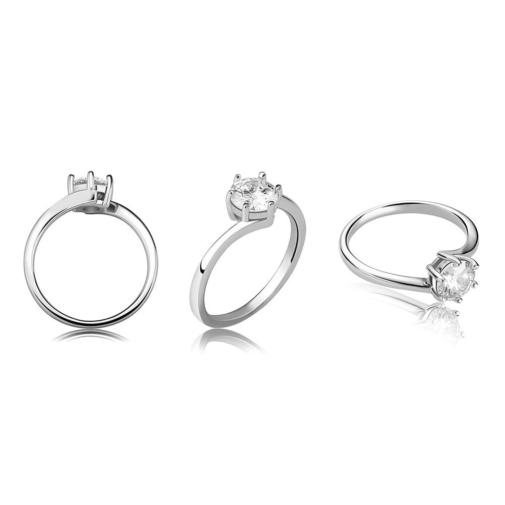 Ladies 1ct D Color VVS1 Moissanite Diamond .925 Sterling Silver Bling Bling Rings