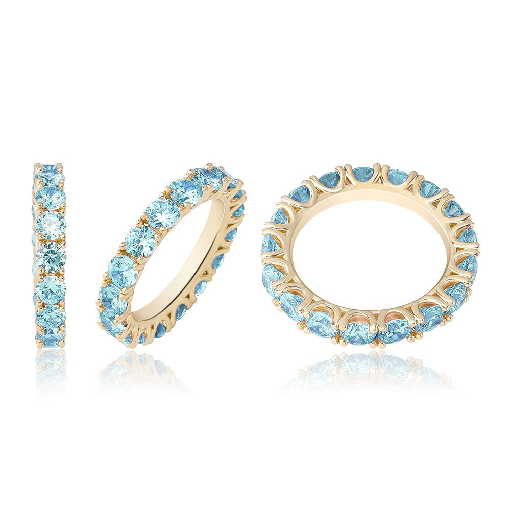 High Fashion Simulate Diamond Personality Flooded Ice Bling Rings