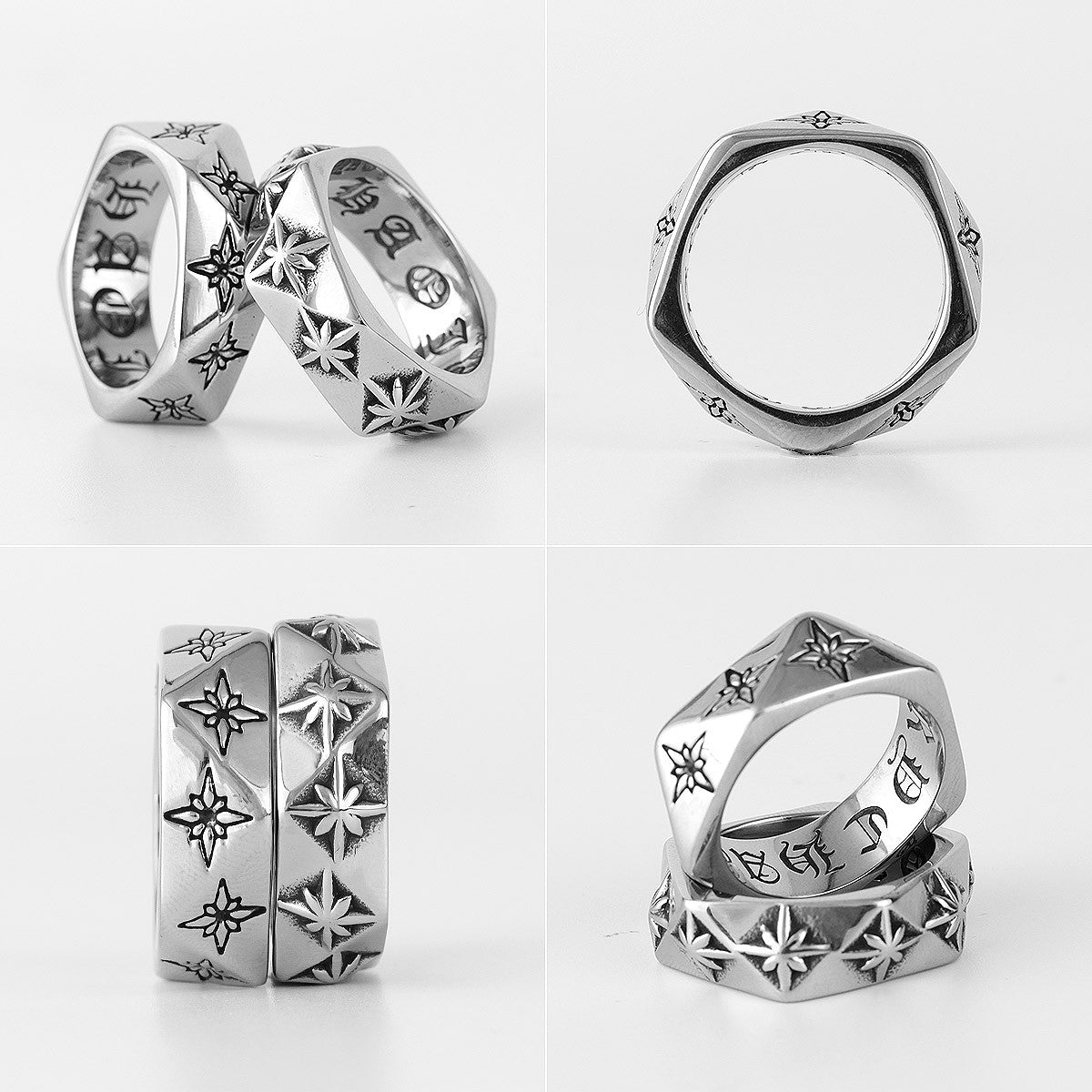 3D Polaris Star | 316L Stainless Steel Polygon Star System No Fade Unique Personality Ring