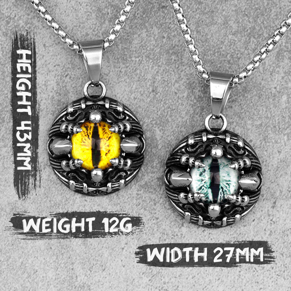 Cthulhu Eye | Men's Dark Mysterious No Fade Stainless Steel Bold Fashion Pendant