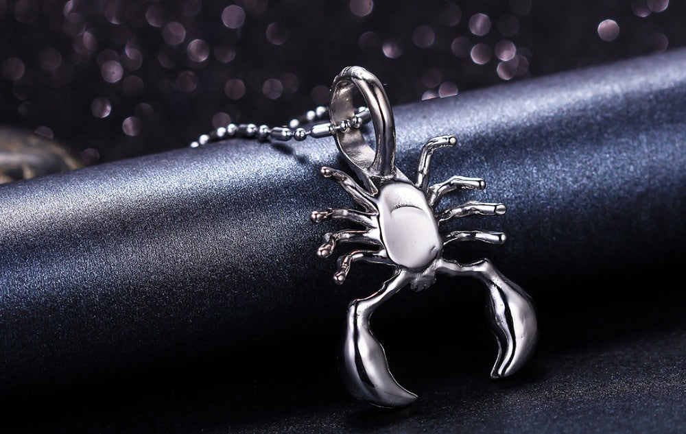 Ancient Look Tribal 14k Gold Silver No Fade Stainless Steel Scorpion Scorpio Pendant Chain Necklace