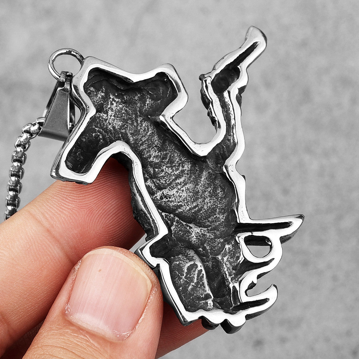 The Amigo | 316L No Fade Stainless Steel Unique Personality Warrior Hip Hop Pendant
