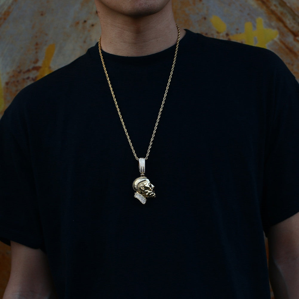 The Immortal | Nipsey Hustle Hip Hop 14k Gold .925 Silver Bling Iced Pendant Chain Necklace