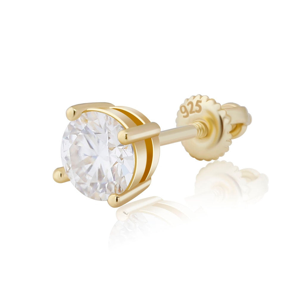 0.1ct - 1ct Flooded Ice Real Moissanite Iced Bling Hip Hop Earrings