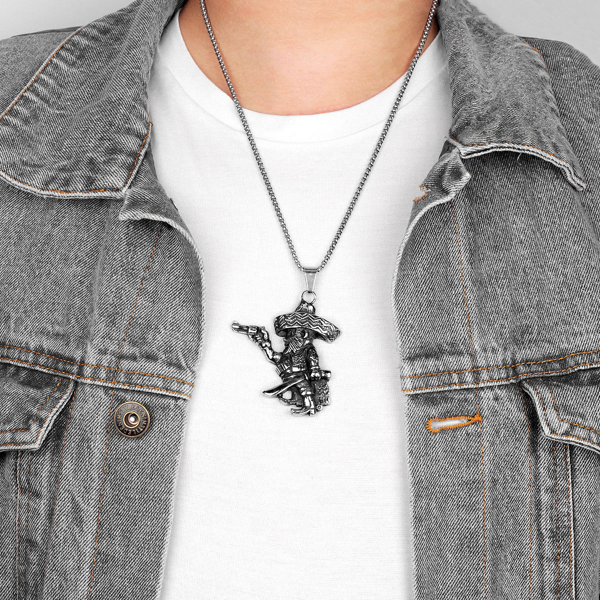 The Amigo | 316L No Fade Stainless Steel Unique Personality Warrior Hip Hop Pendant