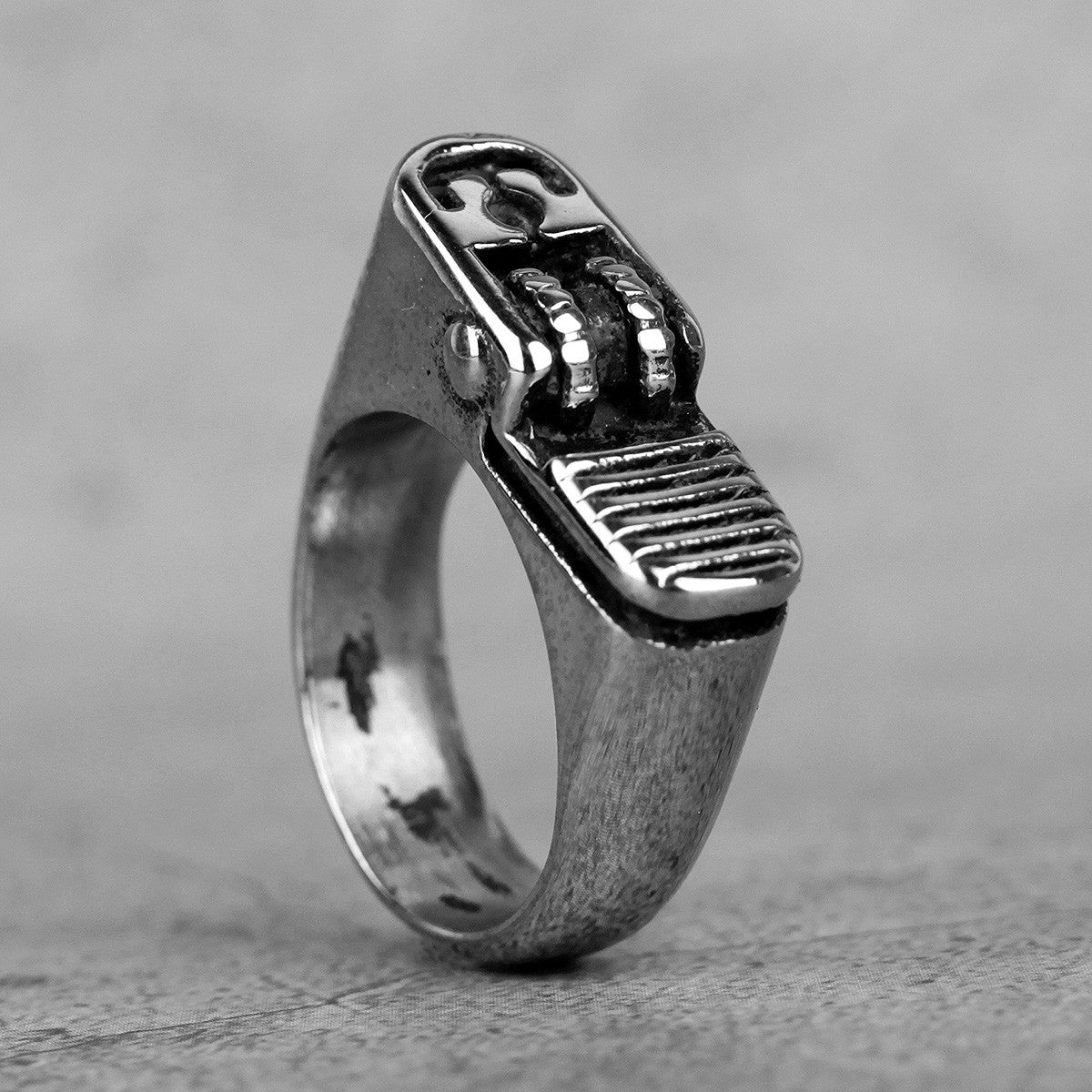 316L Stainless Steel Faux Lighter No Fade Street Wear Rings