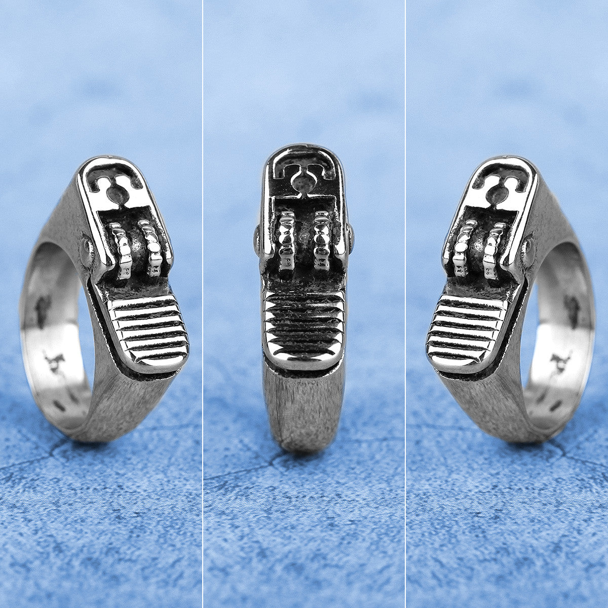 Men's 316L Stainless Steel Faux Lighter No Fade Street Wear Rings