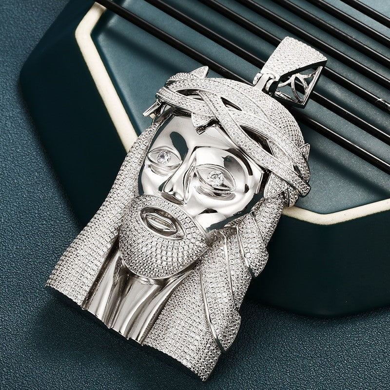 BossJesus | 18k Yellow 14k White Gold Extra Hip Hop Jesus Piece Pendant