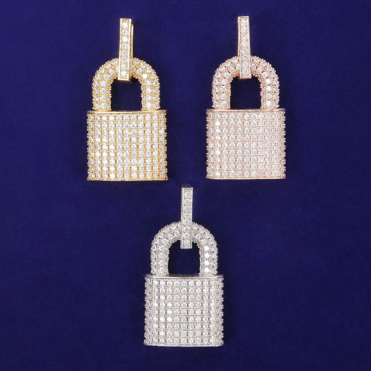 Game On Deadbolt Padlock Street Wear Hip Hop Jewelry Pendant Chain Necklace