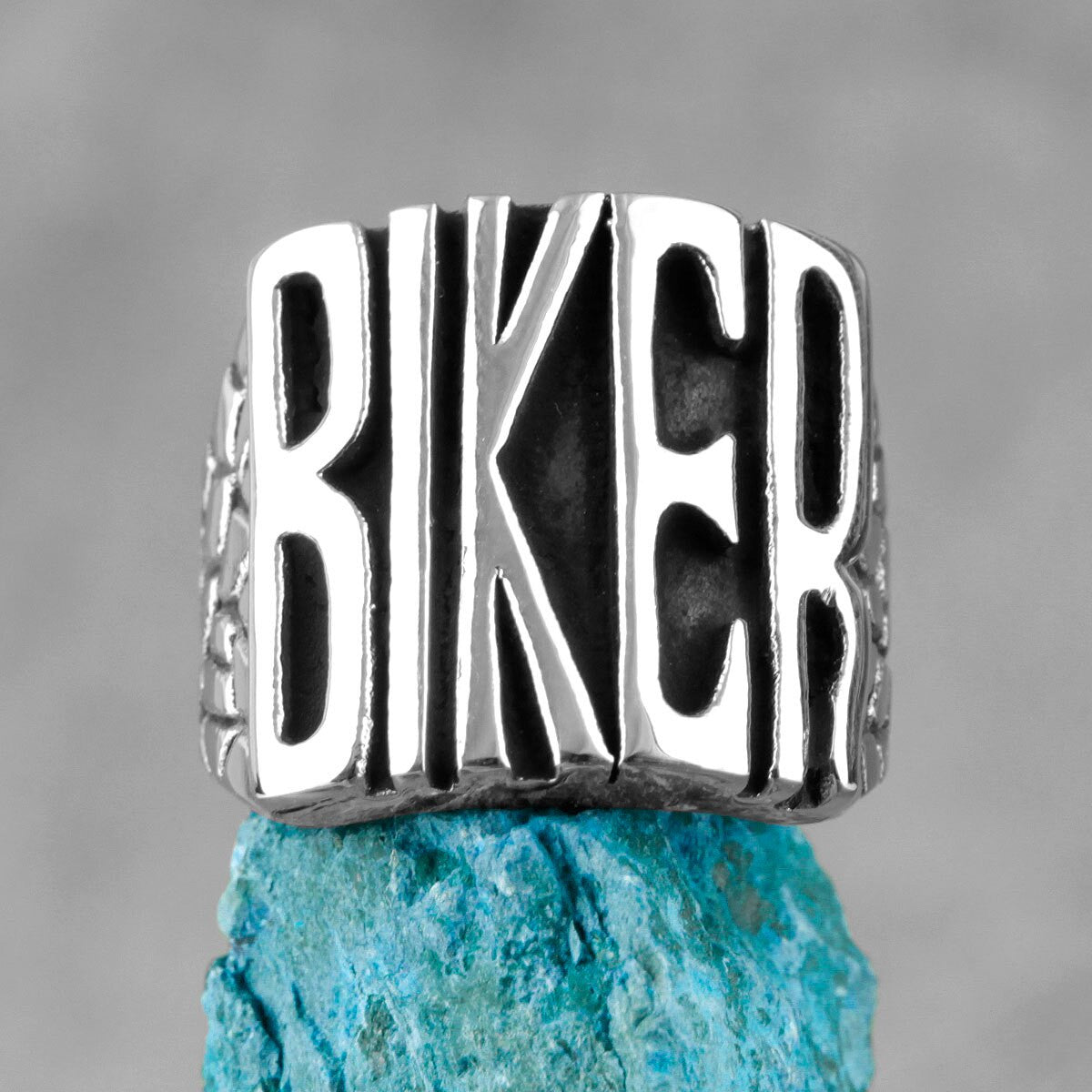 Bold No Fade 13 Biker Silver Stainless Steel Street Wear Motorcycle Club Rings