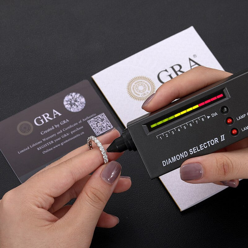 Ladies Iced Luxury Genuine 3.0mm VVS Lab Diamond Solid Sterling Silver Rings