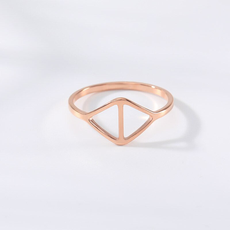 18k Rose Gold Platinum Evil All Seeing Eye Stainless Steel Rings