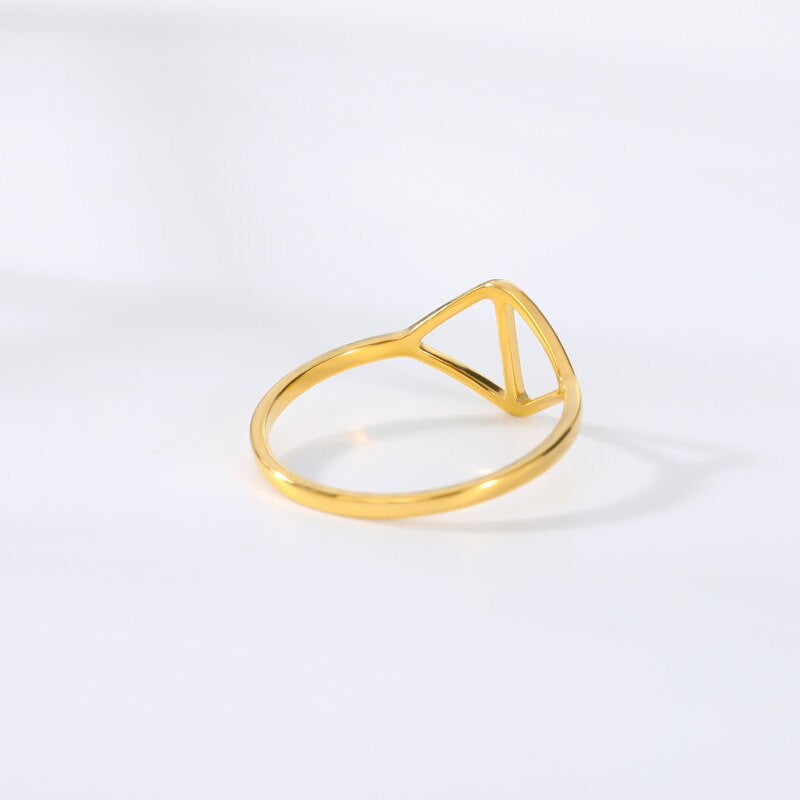 18k Rose Gold Platinum Evil All Seeing Eye Stainless Steel Rings