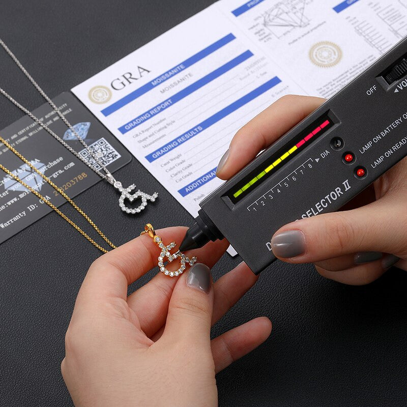 Genuine VVS Lab Diamond Solid Sterling Silver Wheelchair Hip Hop Chain Necklace