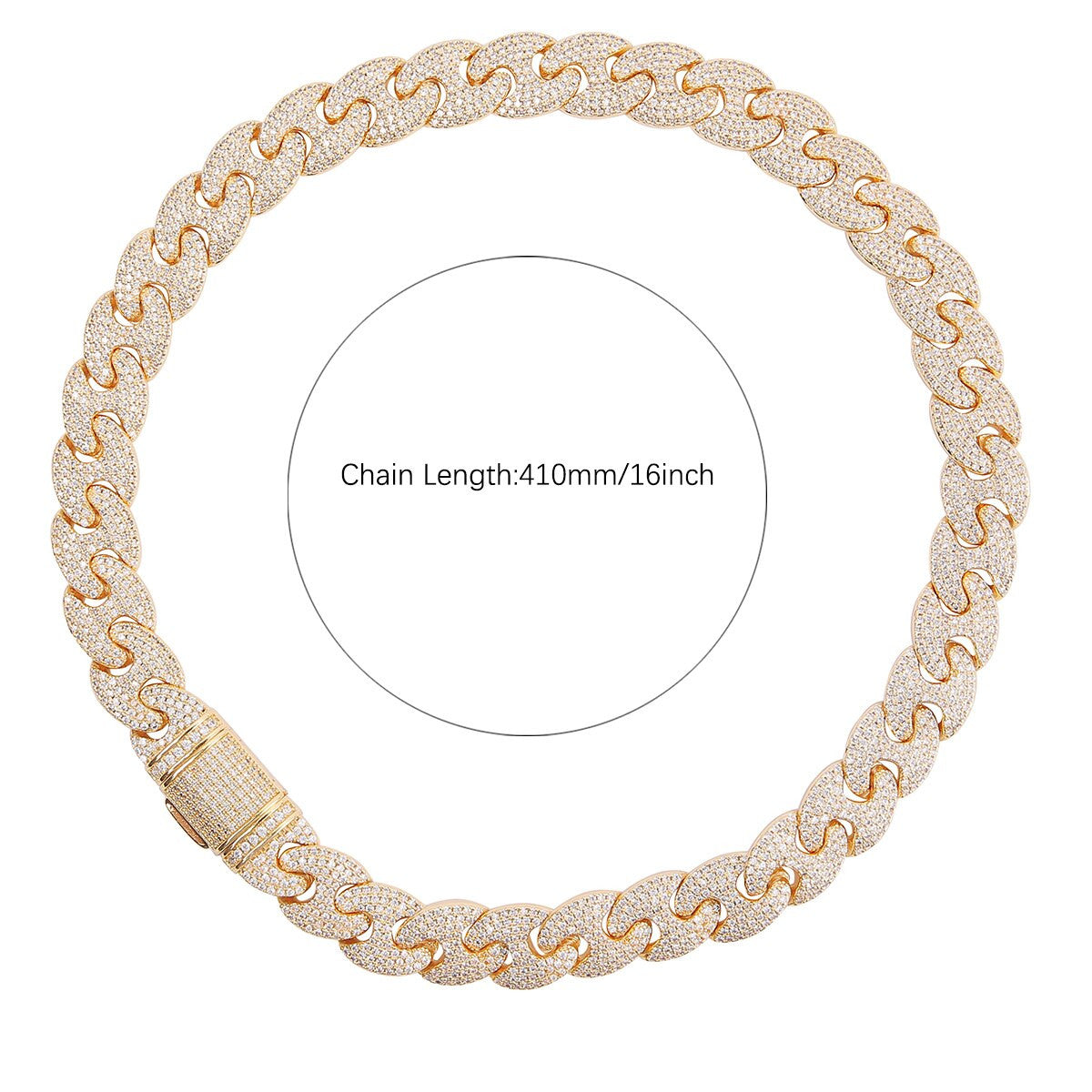 Mens Flooded Ice Street Wear Double GG Link Hip Hop Jewelry Chain Bracelet Set