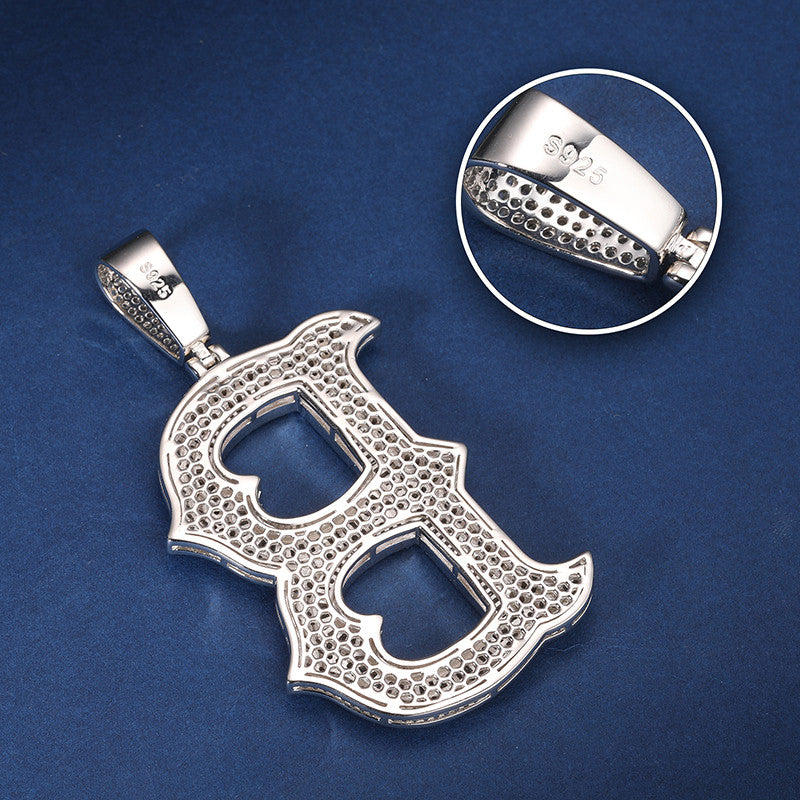 Brilliance Initial | Iced 925 Sterling Silver Moissanite Diamond Letter Hip Hop Pendant