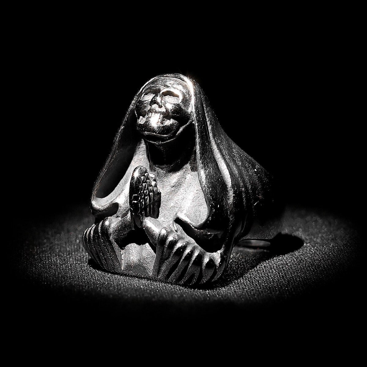 Let Us Pray | The Nun 316L No Fade Stainless Steel Skull Street Wear Rings