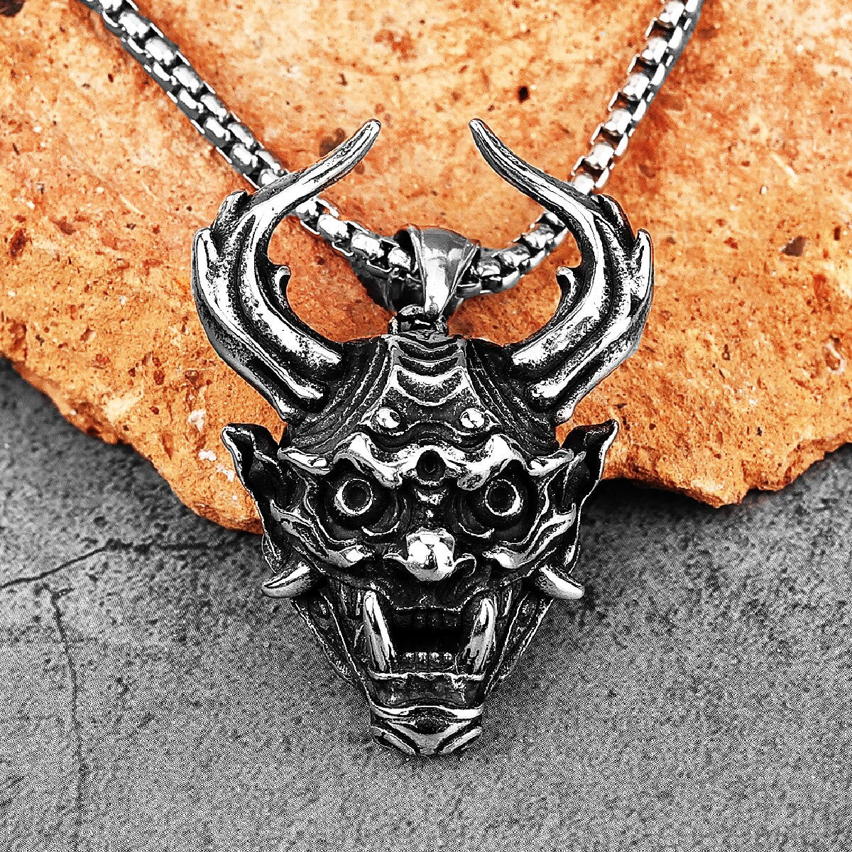 Devil Horns 316L Solid No Fade Stainless Steel Street Wear Pendant Necklace