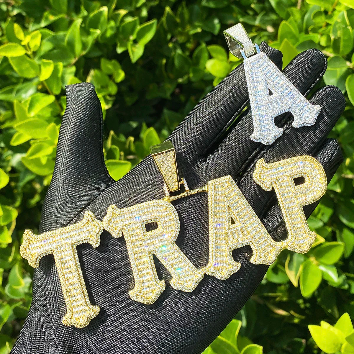 Trap Boss | VVS Diamond CZ Custom Made Iced Blinged Out Nameplate Pendant