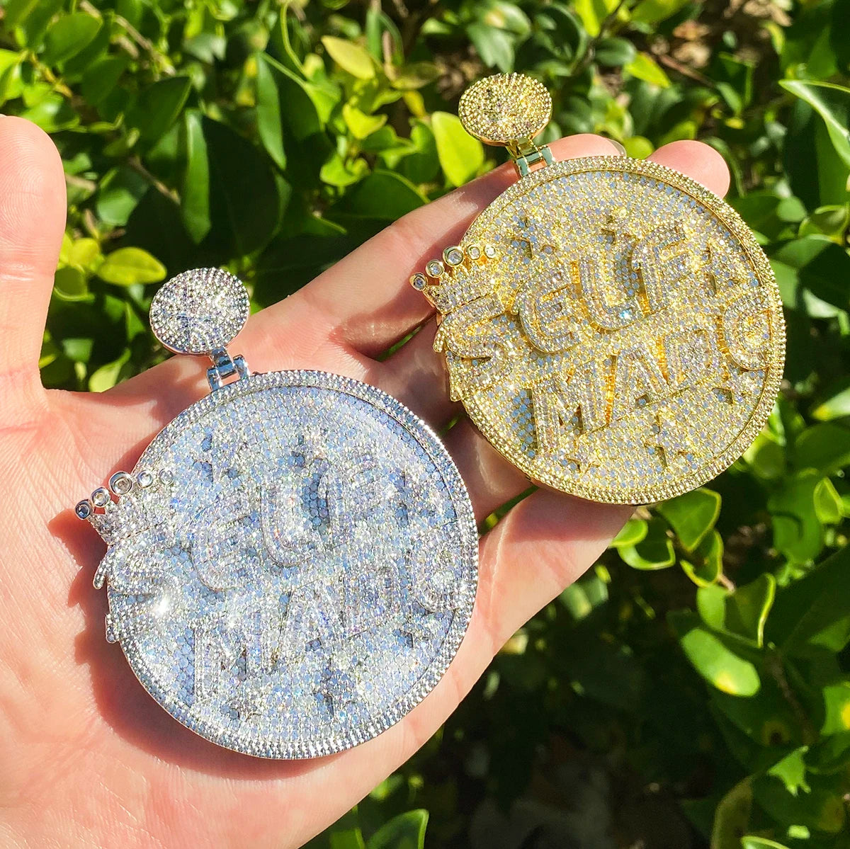 Self Made | 5AA+ Luxury Iced Blinged Out Kings Crown Self Made Man Hip Hop Pendant