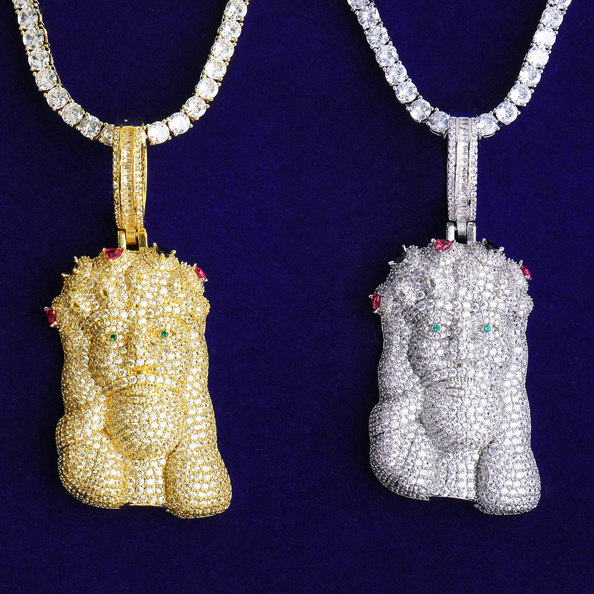 I'am Righteousness | VVS Diamond CZ Crown Of Thorns Jesus Piece Iced Blinged Out Pendant