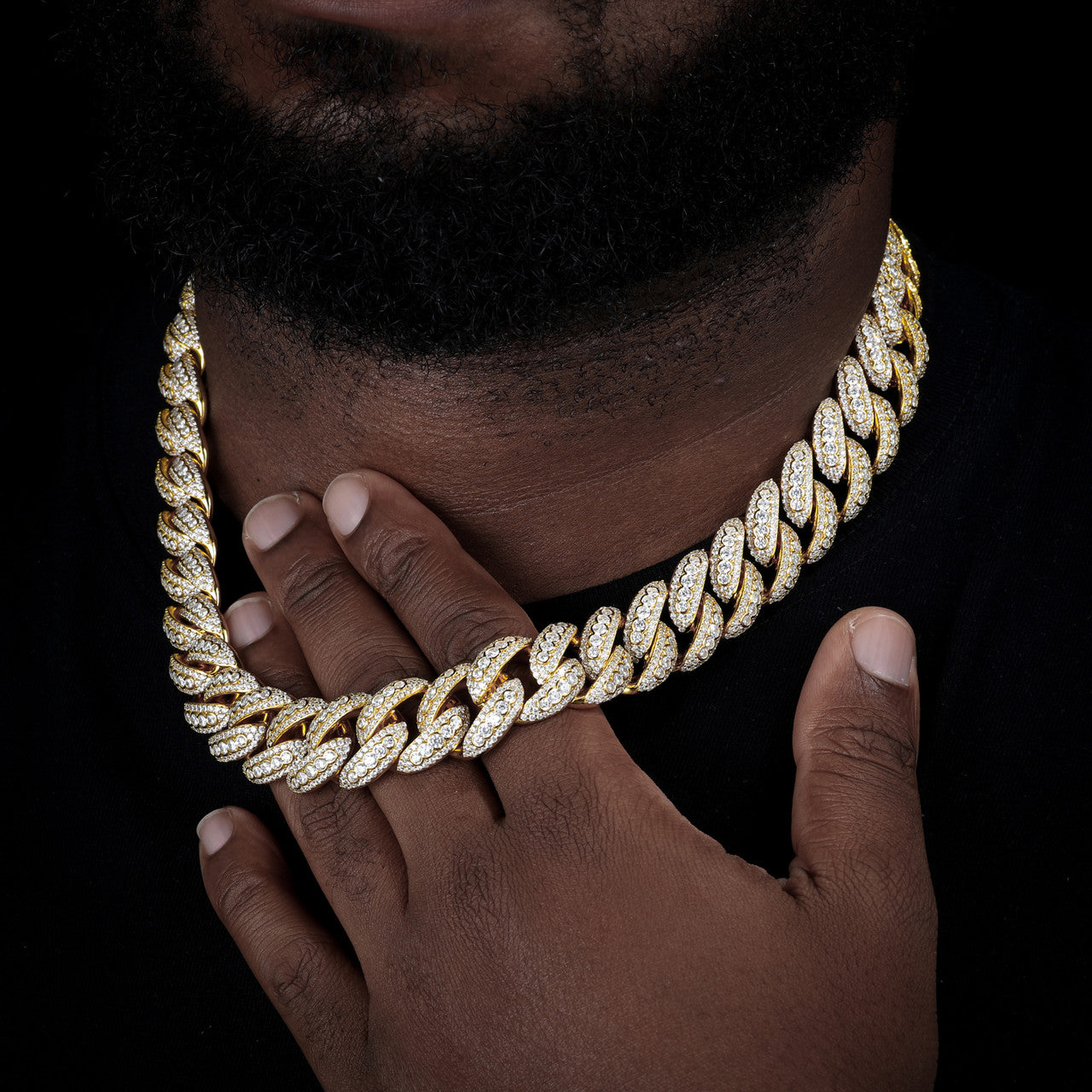 Drip Boss | Men's Designer Cut Solid Sterling Silver Hip Hop D VVS1 Moissanite Diamond Cuban Chain