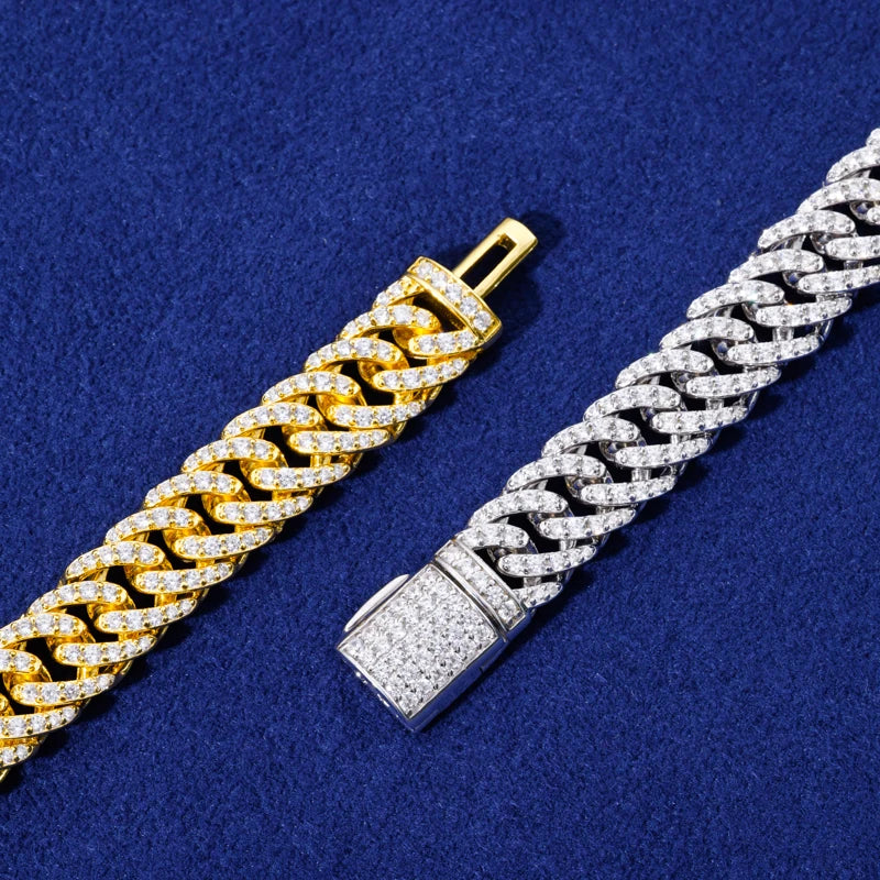 Starlight | VVS Moissanite Diamond Miami Cuban Link 925 Hip Hop Chain Bracelet Necklace