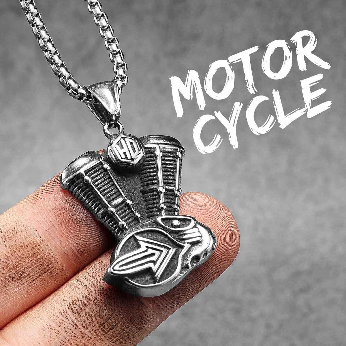 Biker Style Series | 316L Stainless Steel Motorcycle Series Pendant Chain Necklaces