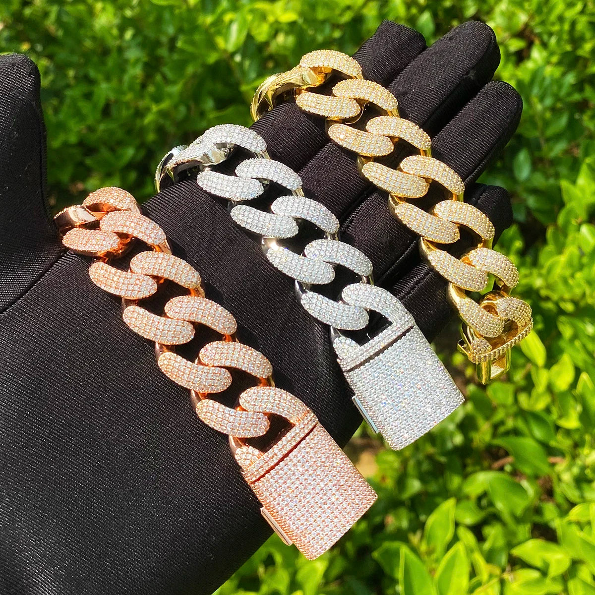 Miami Boss | VVS Diamond CZ Iced Blinged Out Miami Cuban Link Hip Hop Bracelets