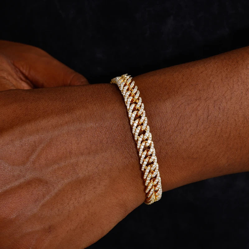 Starlight | VVS Moissanite Diamond Miami Cuban Link 925 Hip Hop Chain Bracelet Necklace