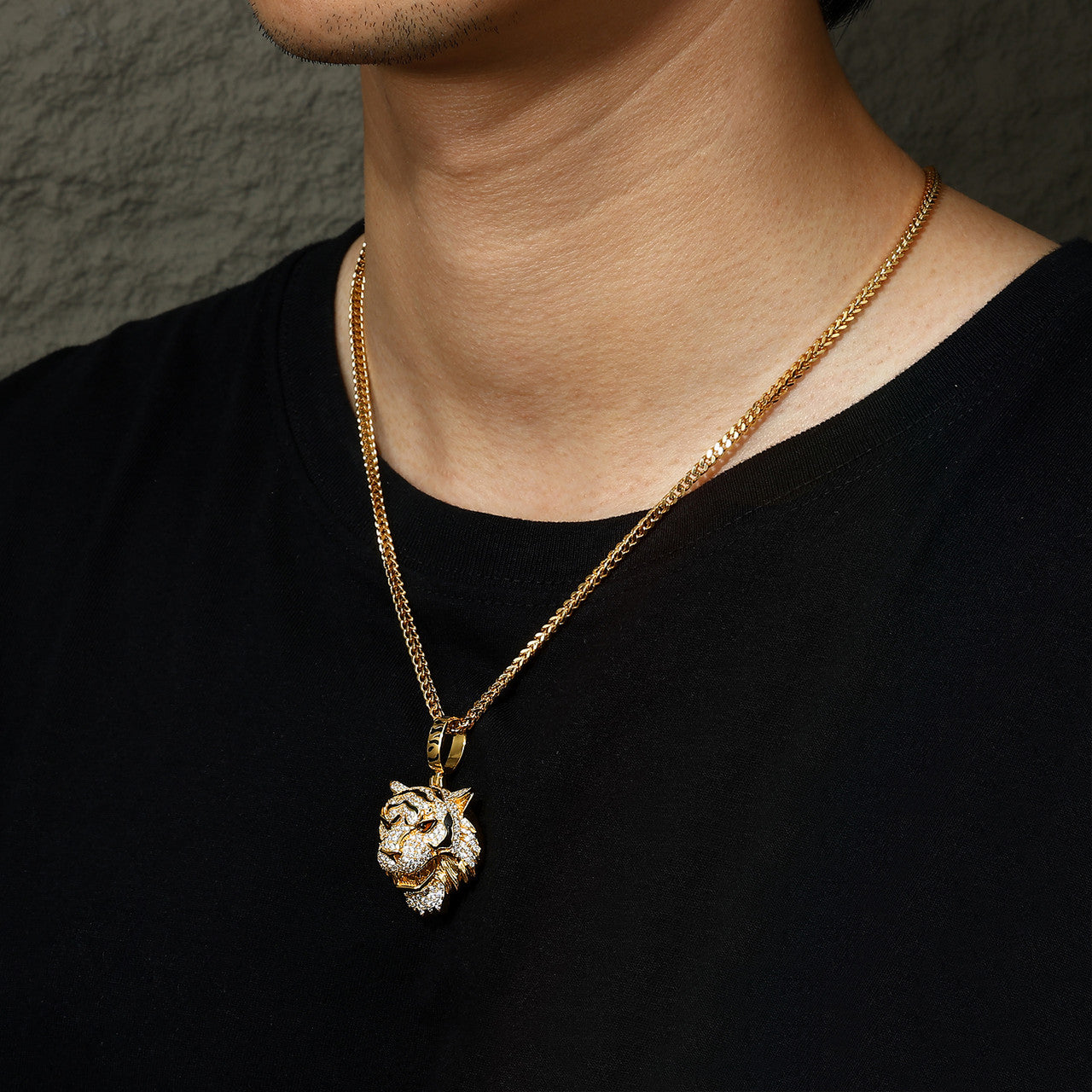 Tiger Pride | Sterling Silver Moissanite Diamond Luxury Hip Hop Iced 3D Tiger Pendant