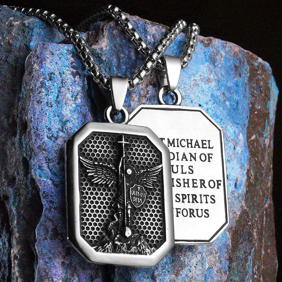 Divine Protection Collection | 316L No Fade Stainless Steel Arch Angel St.Michael Amulet