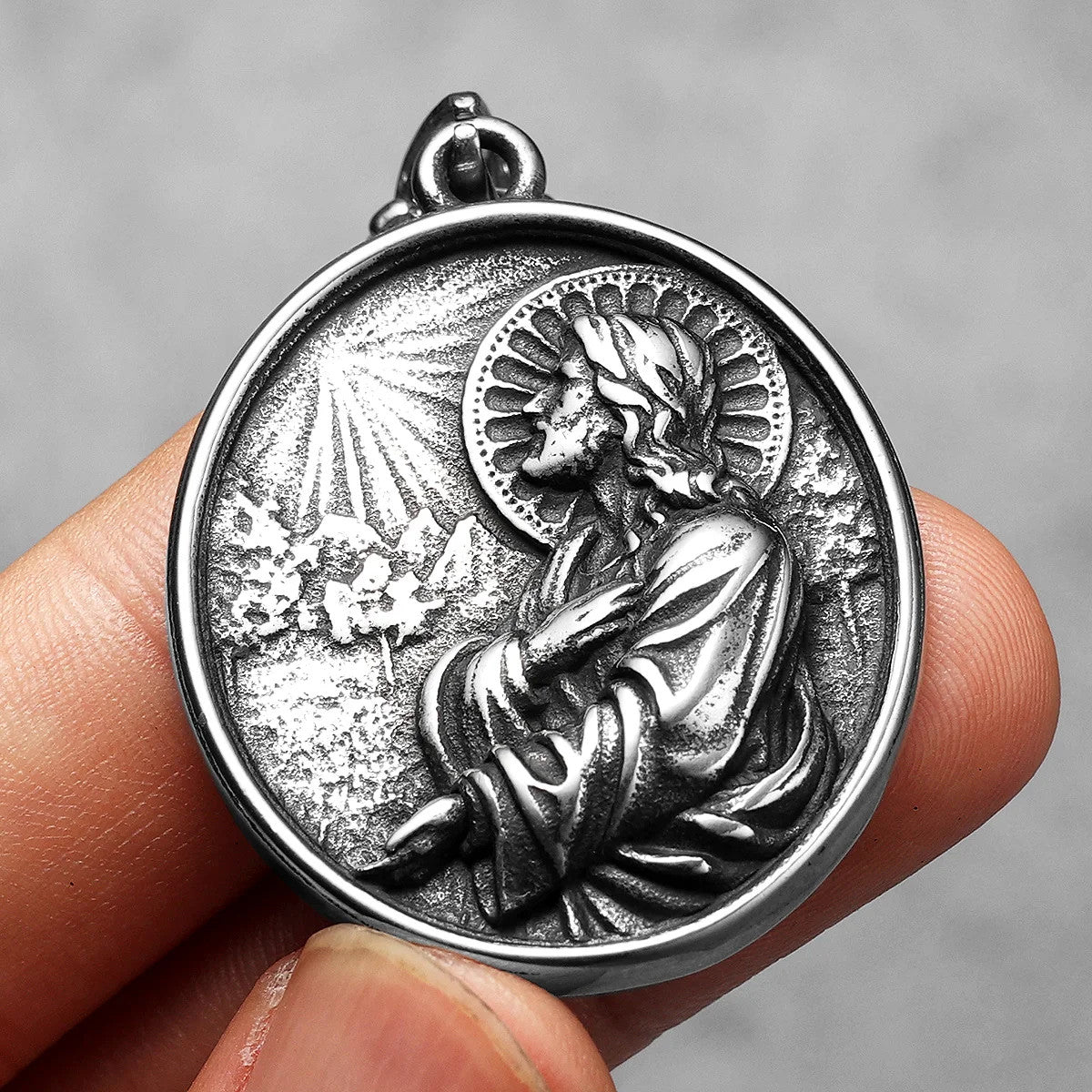 Hall Of Saints | 316L Solid Stainless Steel Holy Father Joseph Saint Pendant Collection