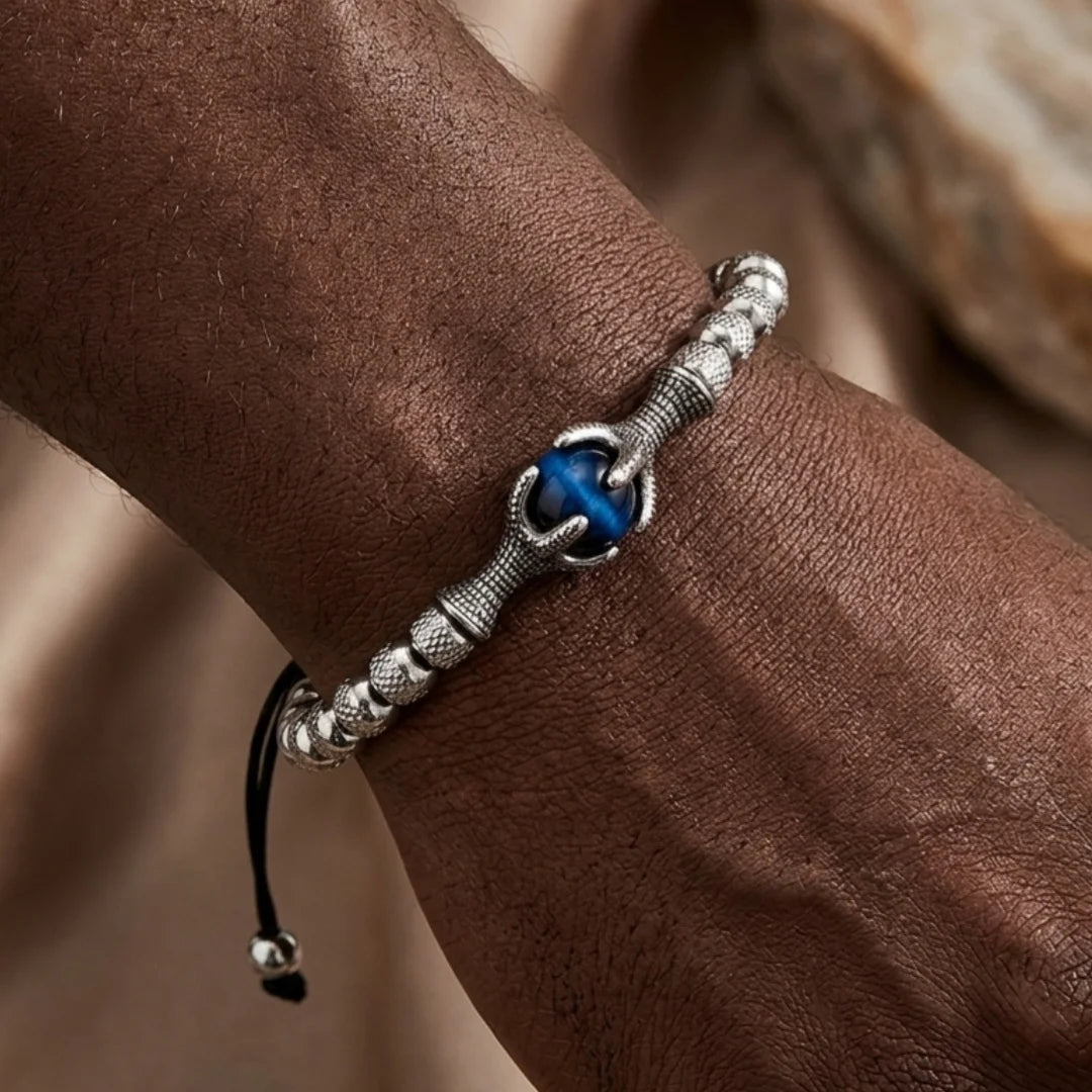 The Eagle's Claw | Natural Stone No Fade Stainless Steel Men's Luxury Bracelets