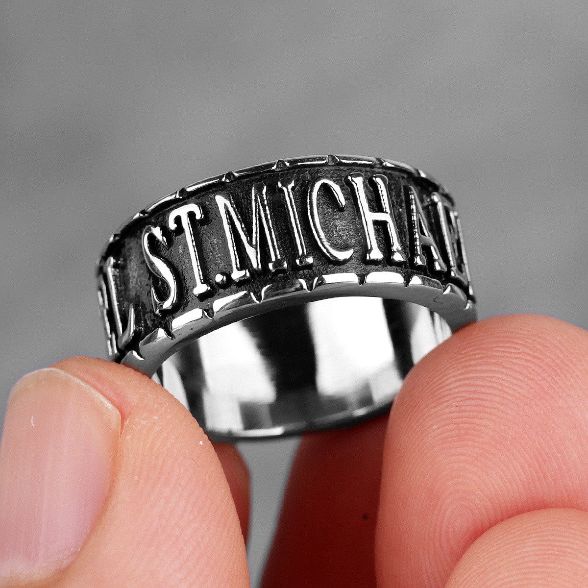 Rings Of Protection | 316L No Fade Stainless Steel St.Michael Archangel Rings