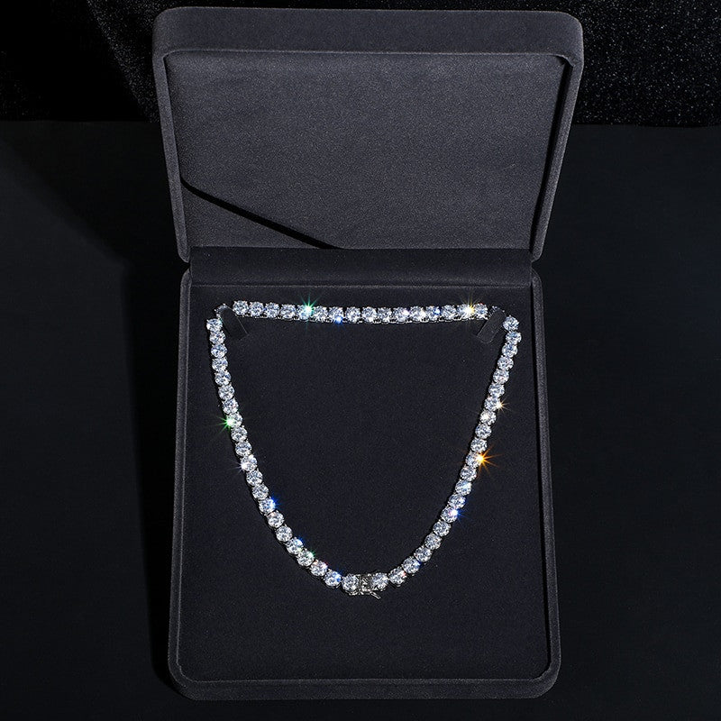 Genuine VVS Luxury Jewelry Lab Diamond Tennis Chain Necklaces