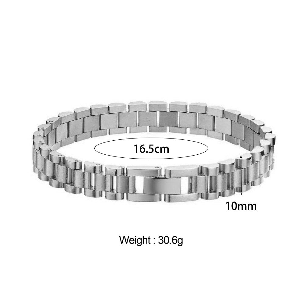 18k Gold Stainless Steel Cuban Rope Tennis Link No Fade Street Style Braclets