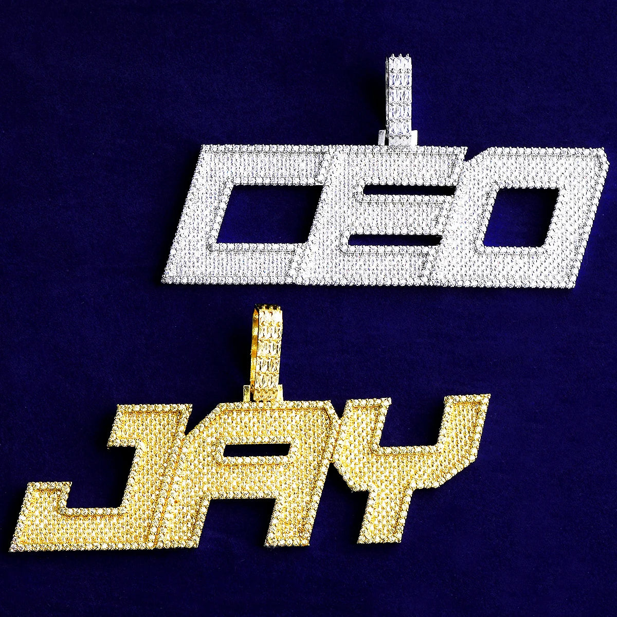 LaZer Cut | VVS Diamond CZ 5AA+ Luxury Custom Made Nameplate Hip Hop Pendant