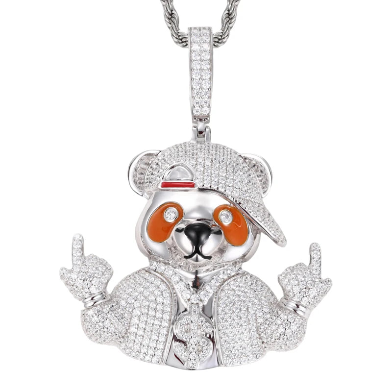 Luchini | VVS Moissanite Diamond Money Pouring From The Sky Hip Hop 925 Solid Pendant